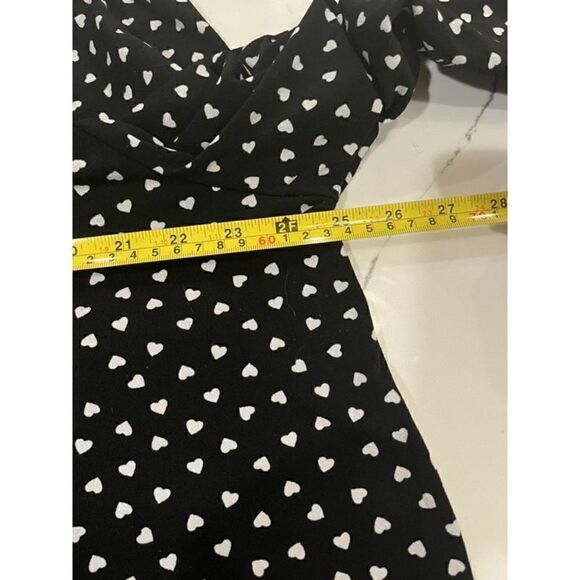 Adrianna Papell Women’s Black Flowy Tunic  Hearts  Sz 3X - Picture 9 of 10